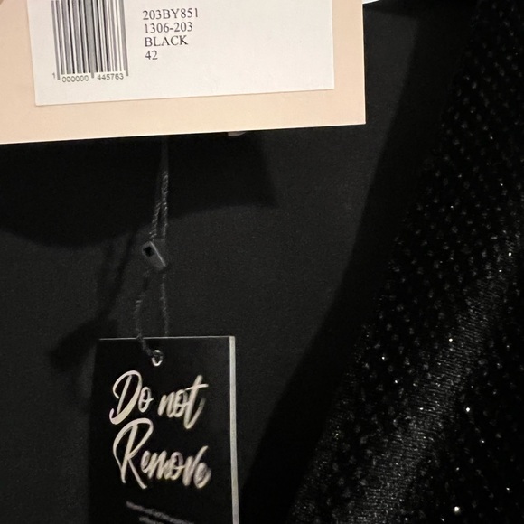 Alexandre Vauthier black velvet sparkle bodysuit. NWT never worn. - Picture 5 of 5